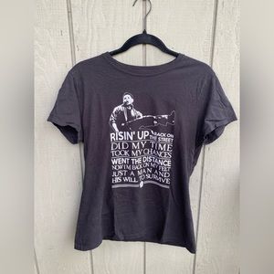 Supernatural Fandom Merch Dean Eye of the Tiger Black Tshirt